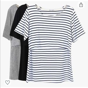 3 Smallshow Nursing Breastfeeding Tops T-shirts S